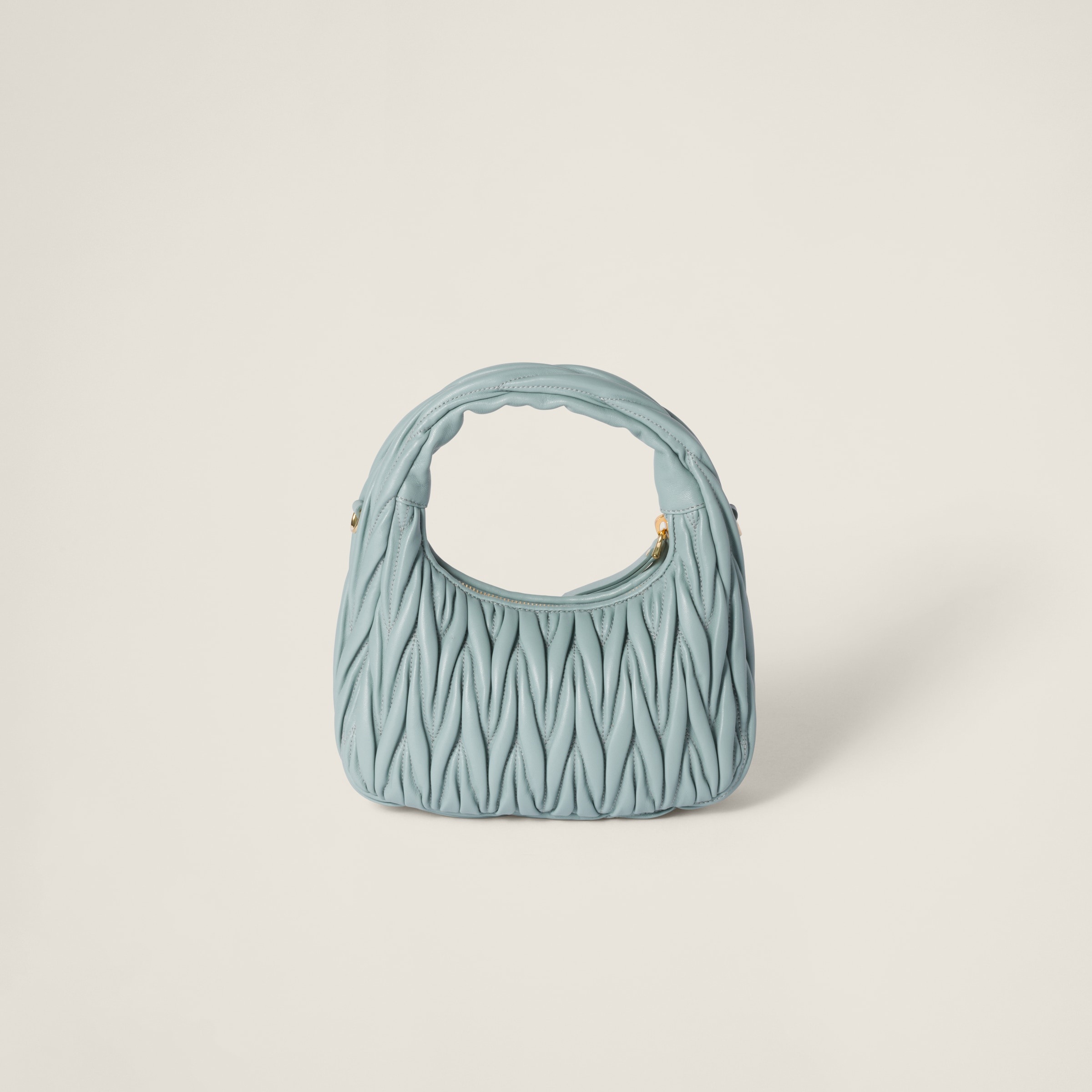 Wander matelassé nappa leather hobo bag - 4