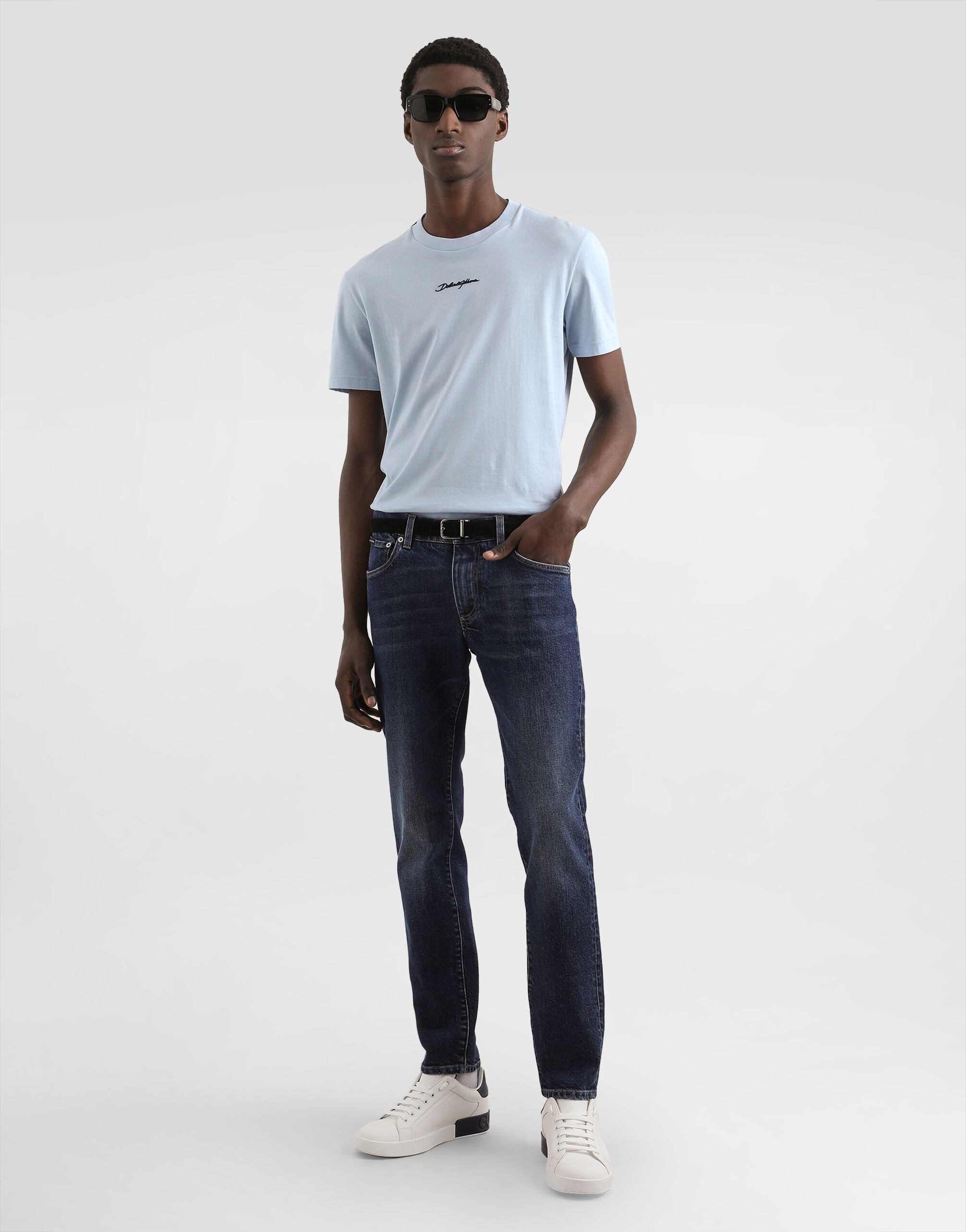 Slim-fit stretch cotton jeans - 4