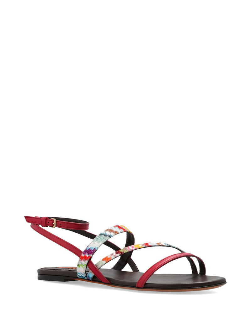 Missoni strap detail sandals outlook