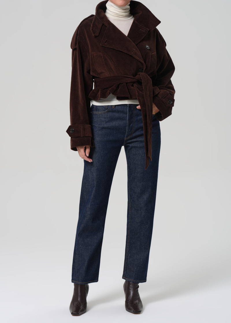 Short Favi Trench Corduroy In Manuka 1