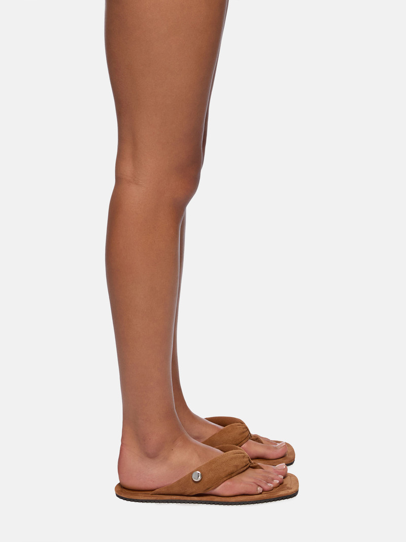THE ATTICO ''INDIE'' PALE BROWN FLAT THONG outlook