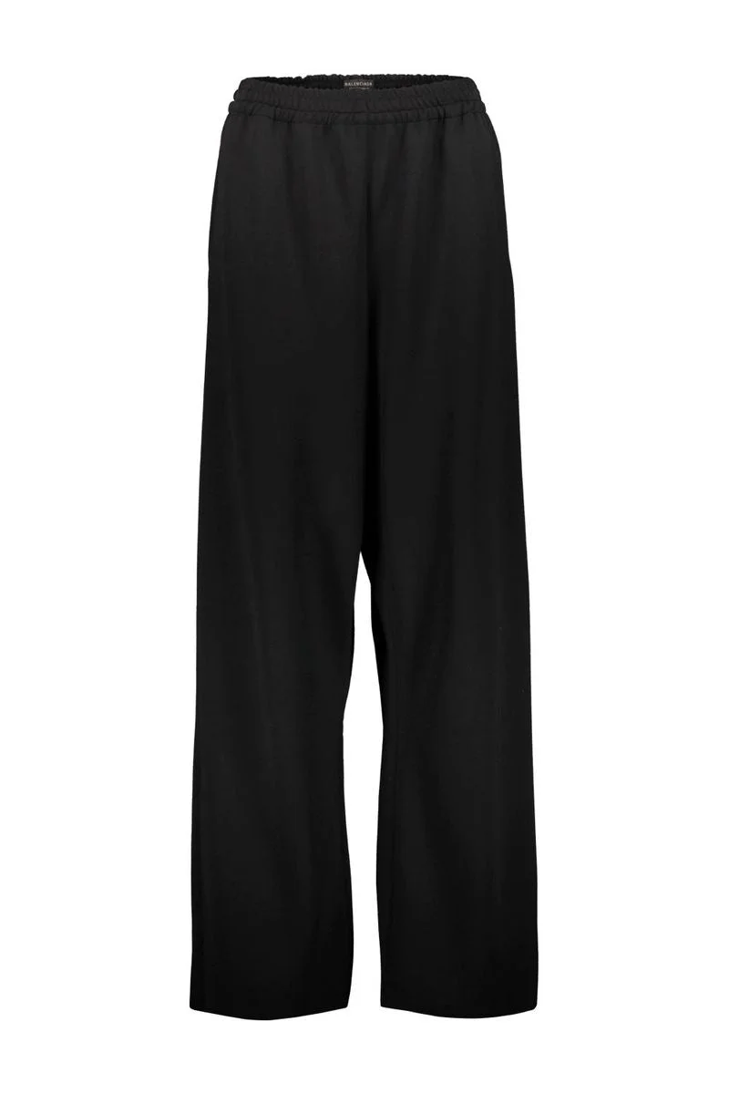 BALENCIAGA LOOSE FIT VISCOSE TROUSERS CLOTHING - 1