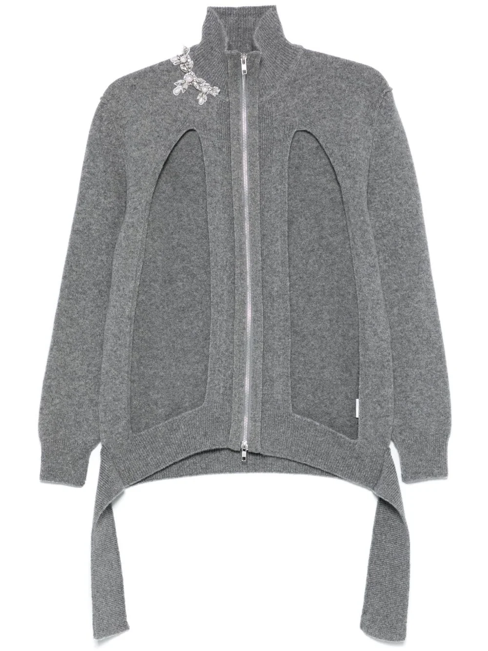 cut-out detailing cardigan - 1