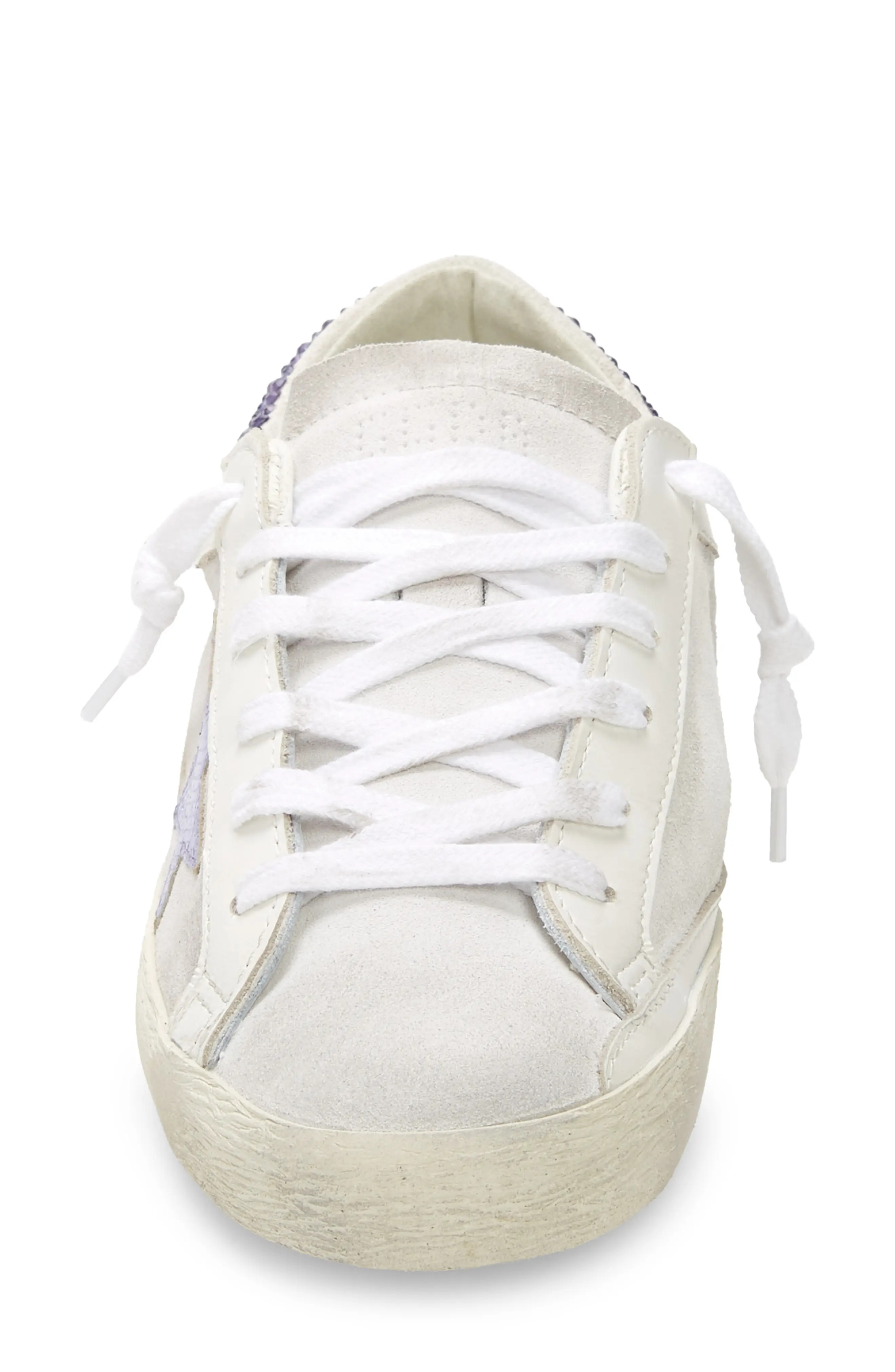 Super-Star Sneaker in White/Lilac - 4