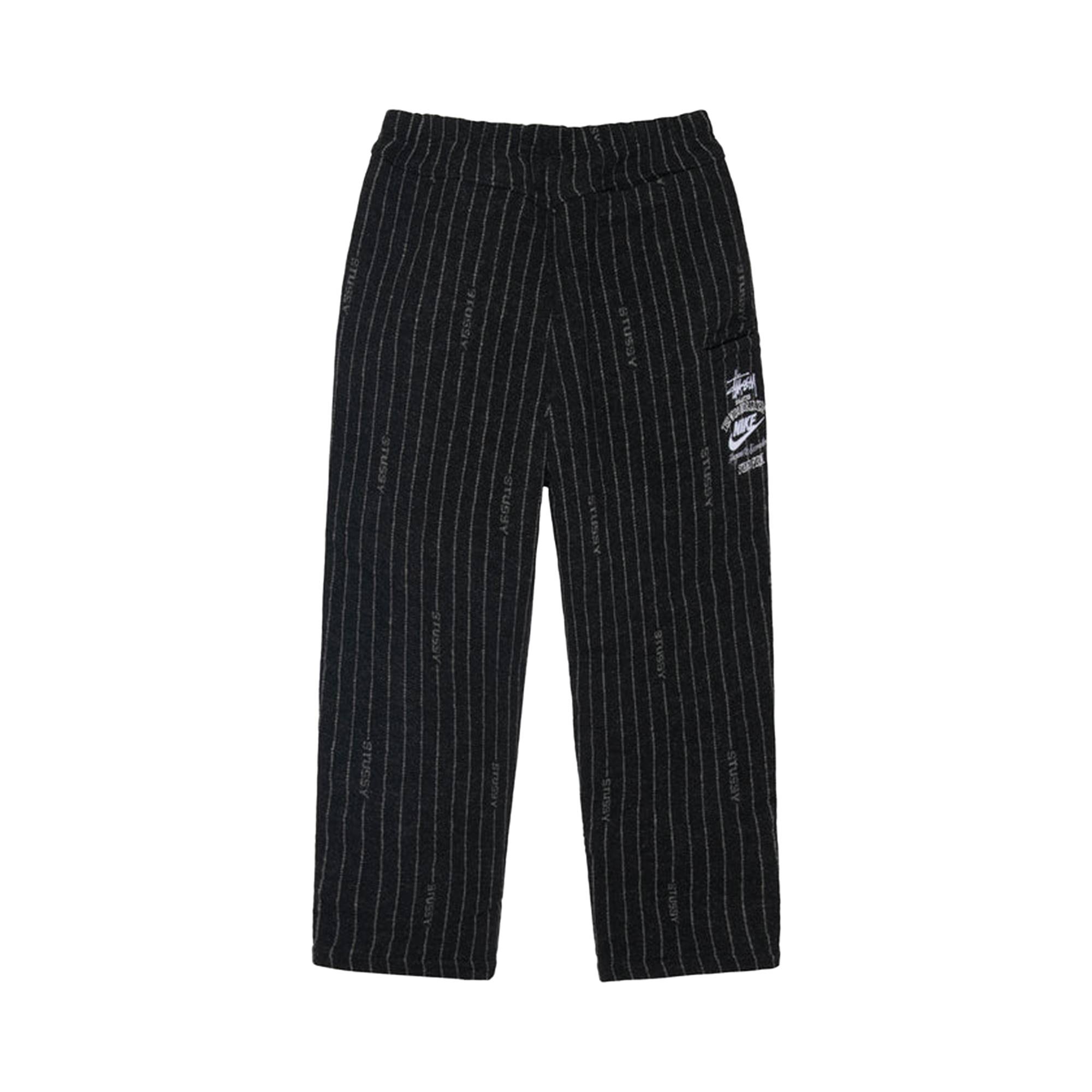 Stussy x Nike Stripe Wool Pant 'Black' - 2
