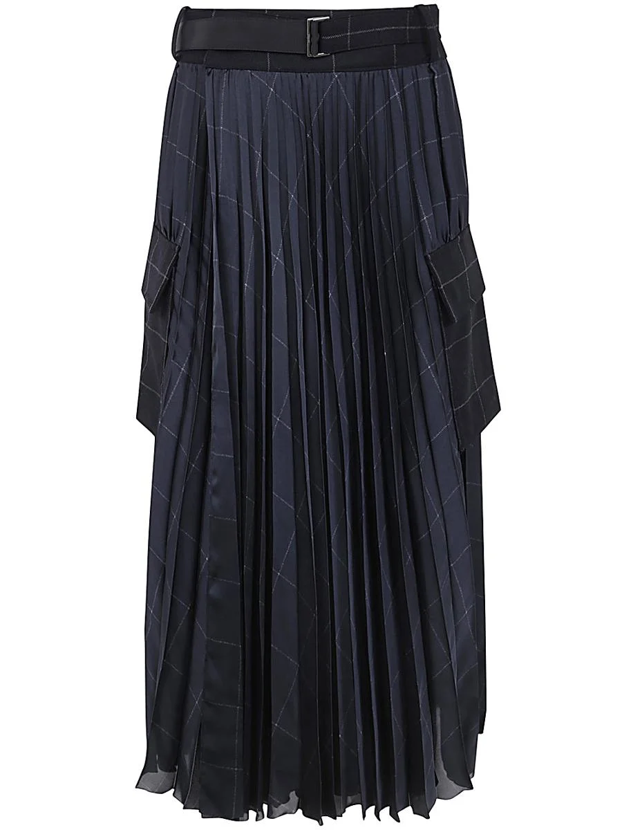 Sacai Windowpane Skirt Clothing - 1