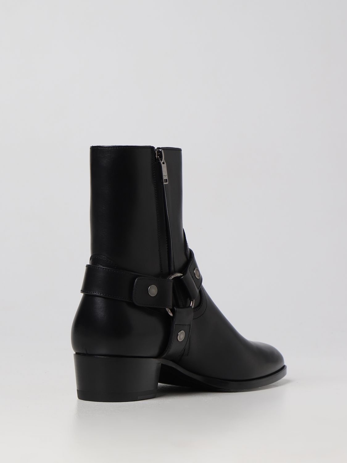 Saint Laurent Wyatt leather ankle boots with zip - 3