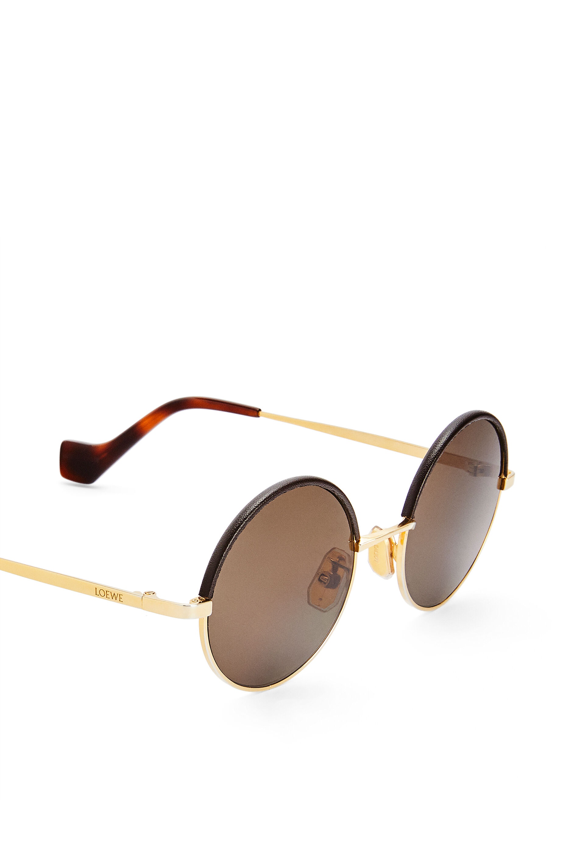 Small round sunglasses in metal - 4