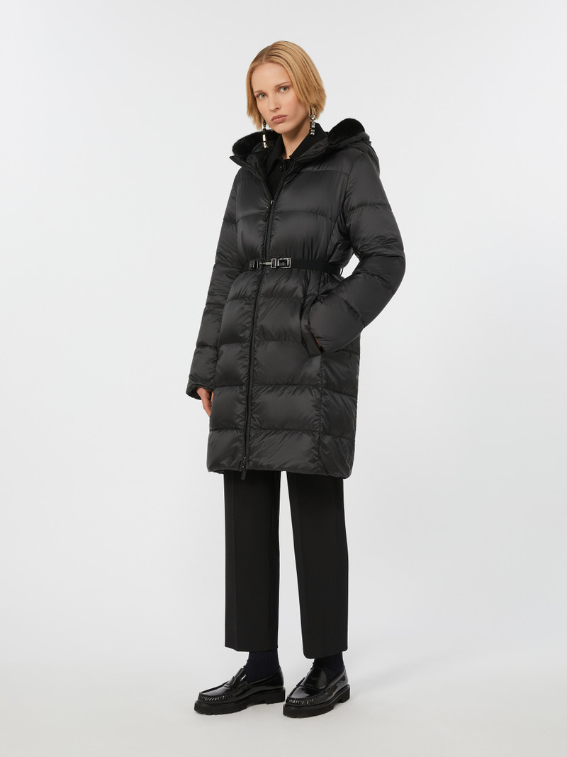 Max Mara SEIPAR Midi down jacket in water-repellent technical fabric outlook