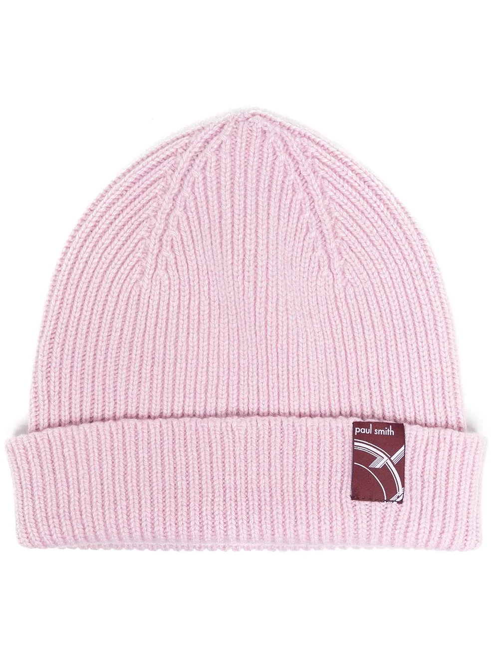 rib-knit beanie hat - 1