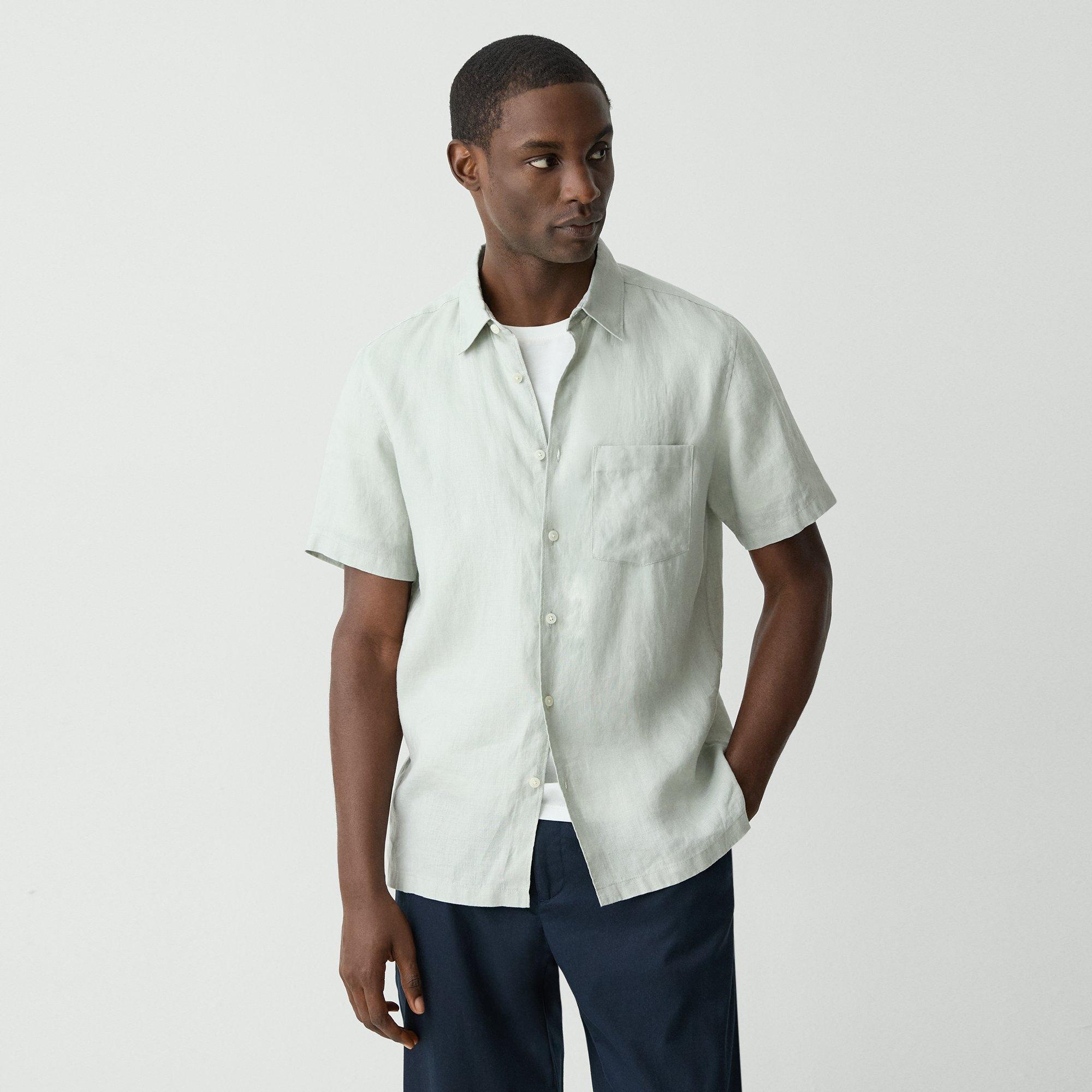 Irving Short-Sleeve Shirt in Relaxed Linen - 3