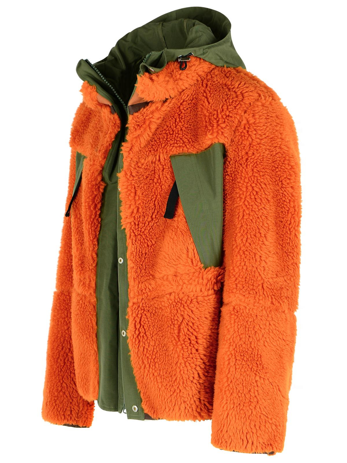 Sacai 'Sherling' Orange Wool Blend Jacket Men - 2
