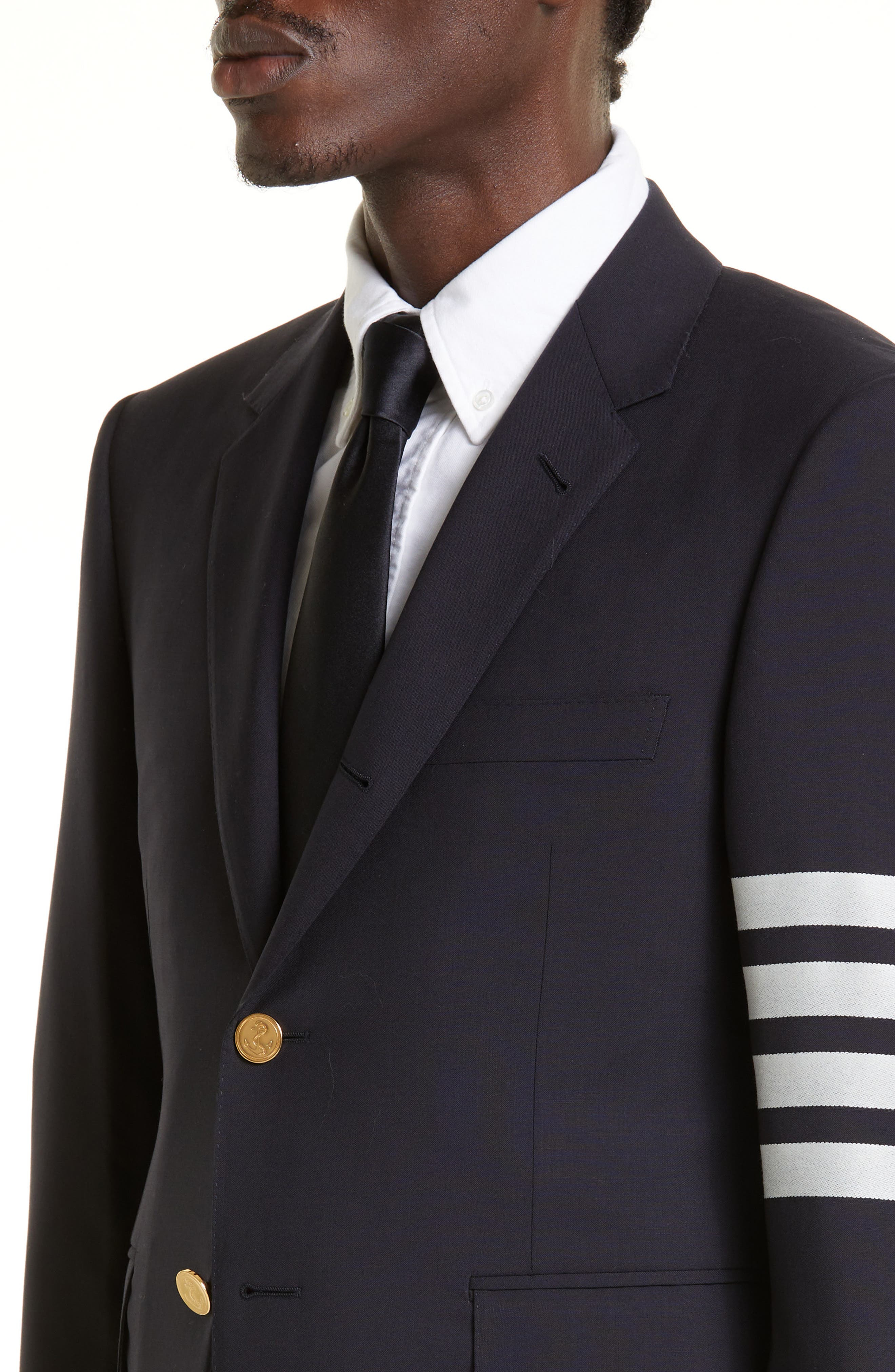 4 Bar Mélange Wool Sport Coat - 5