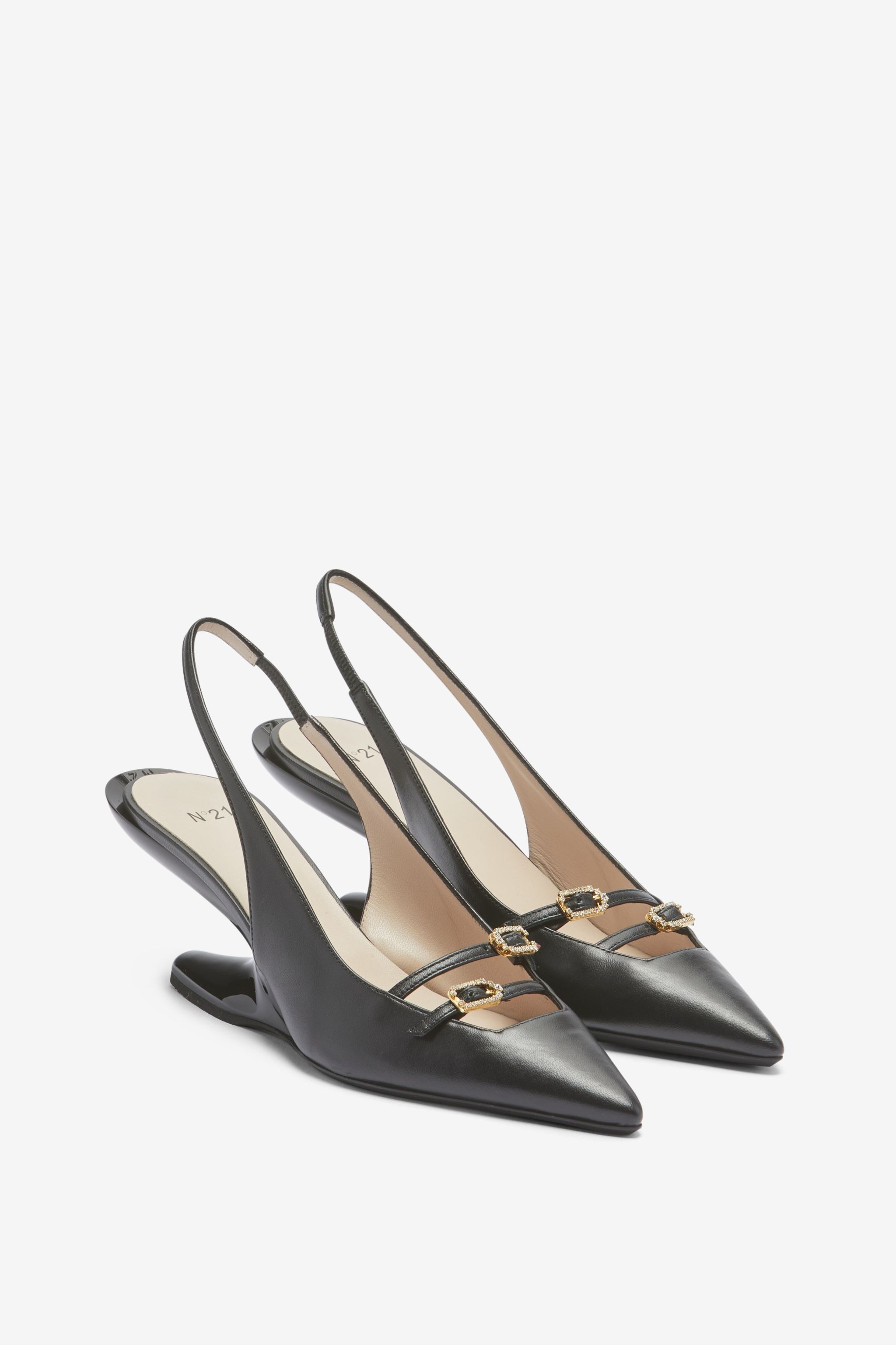 LEATHER SLINGBACK PUMPS - 2