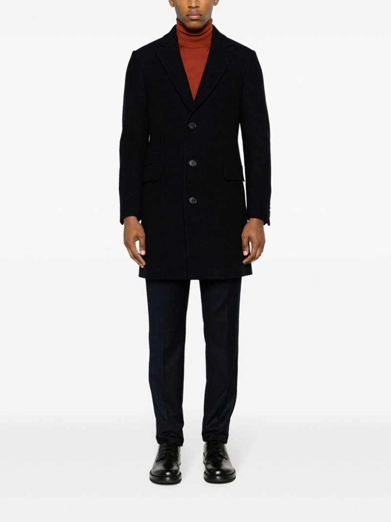ZEGNA brushed wool coat outlook