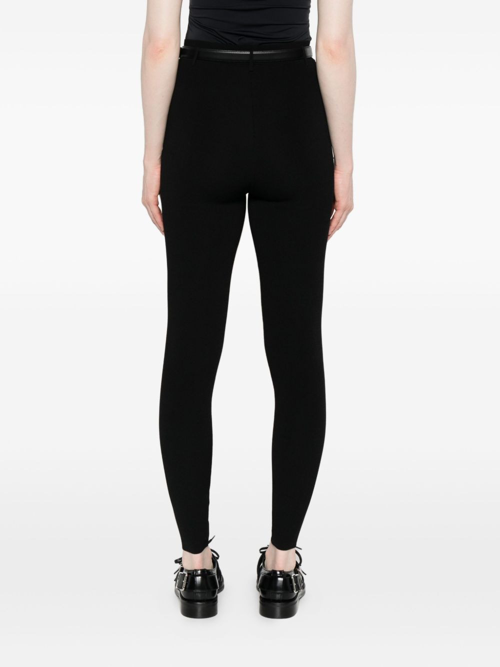 belted knit trousers - 4