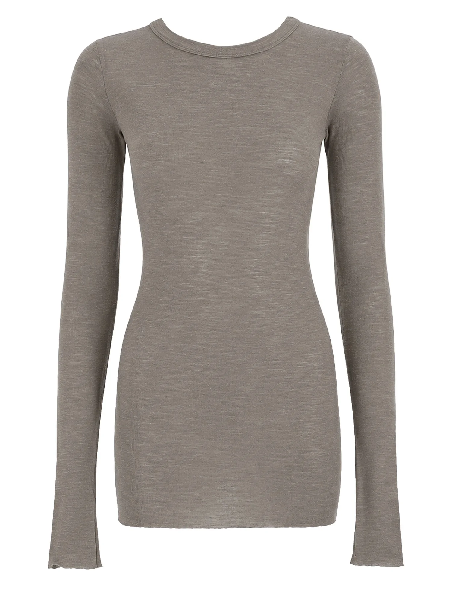 T-SHIRT IN LANA E SETA A MANICA LUNGA - 1