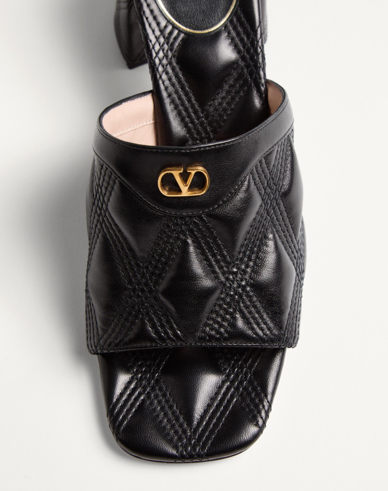 Valentino QUILTIE 67 QUILTED NAPPA LEATHER SLIDE SANDAL 60MM outlook