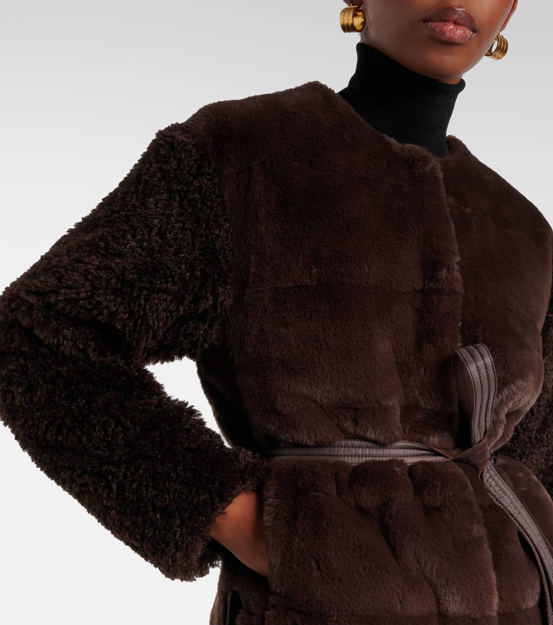 Jouillat faux-fur down jacket - 5