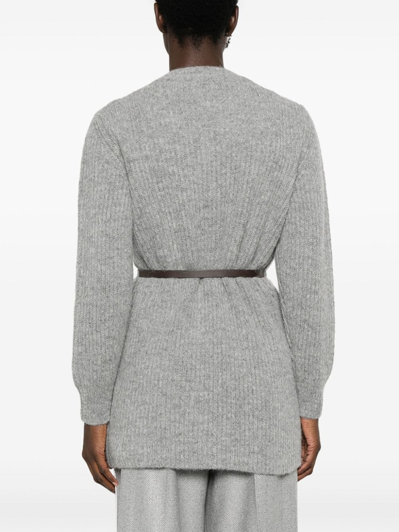 sequin-embellished belted cardigan 4