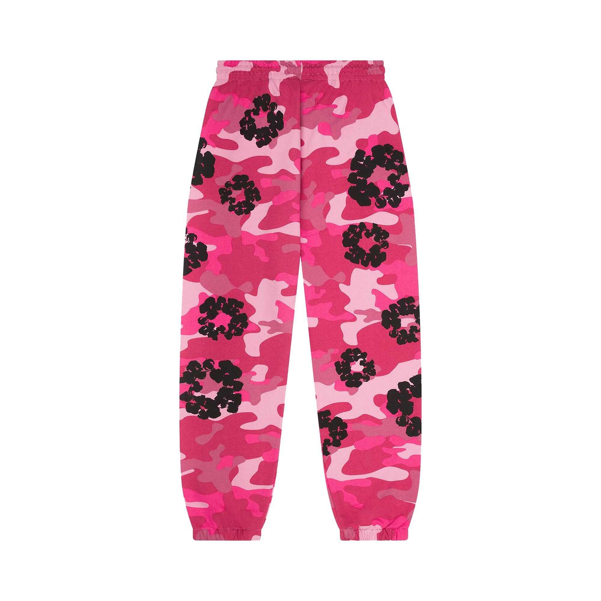 Denim Tears Wreath Sweatpant 'Pink Camo' - 2