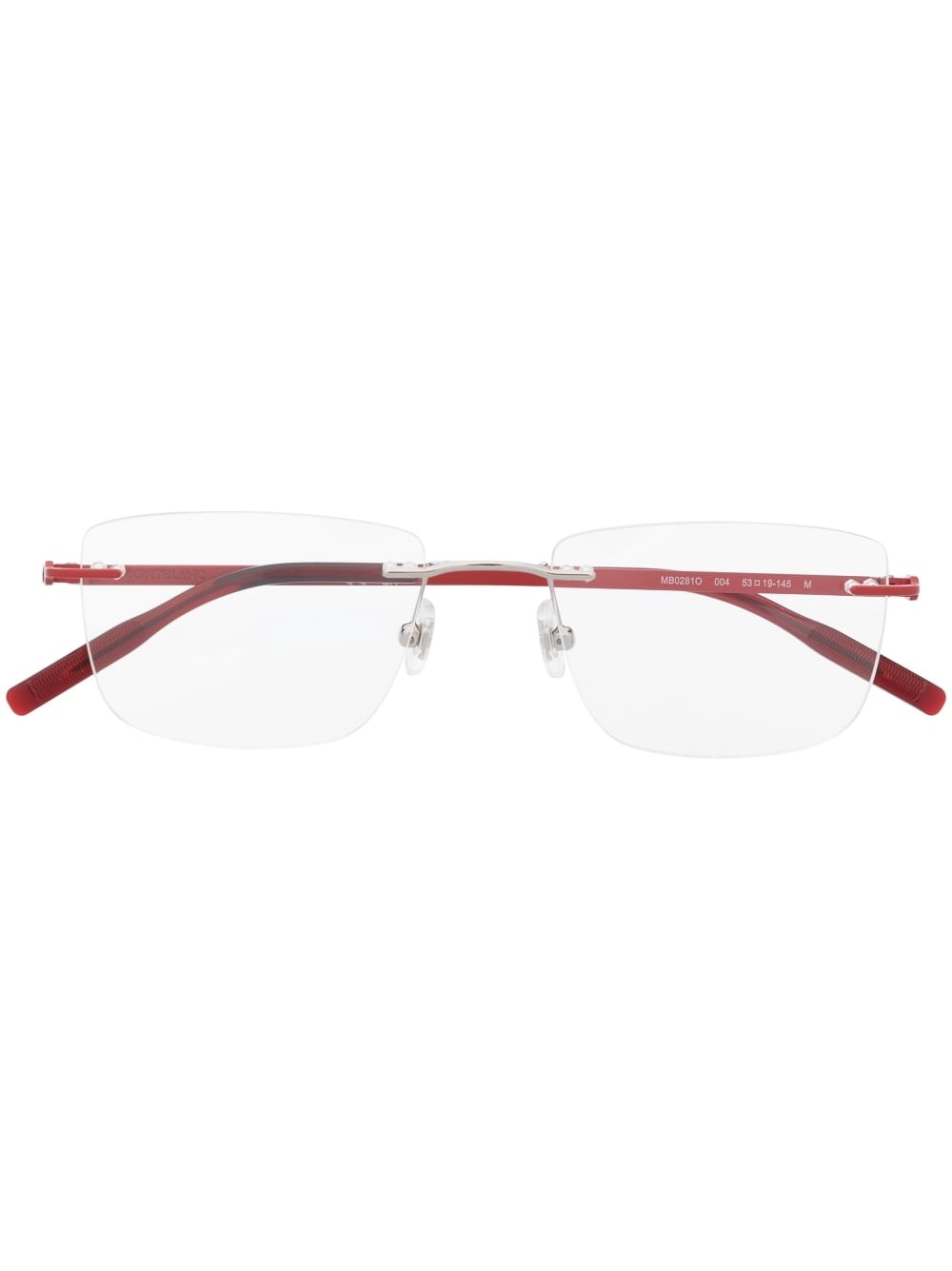 rectangle-shape frameless glasses - 1