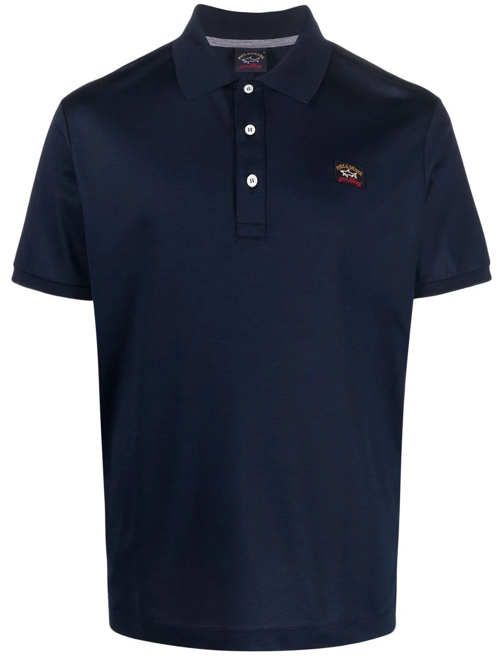 embroidered logo polo shirt - 1