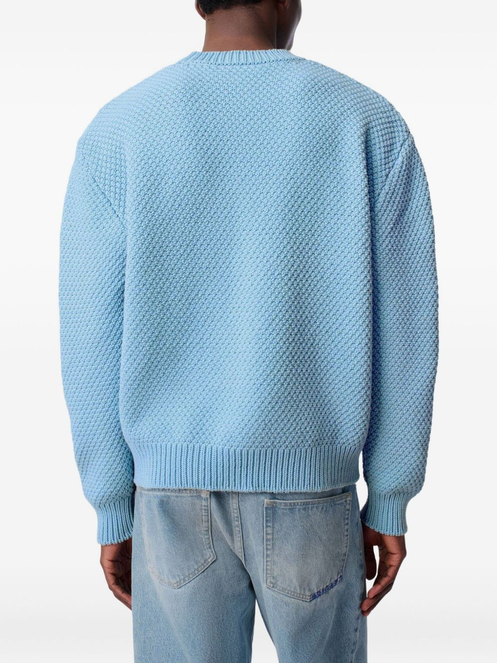 Block textured cotton-blend sweater - 4