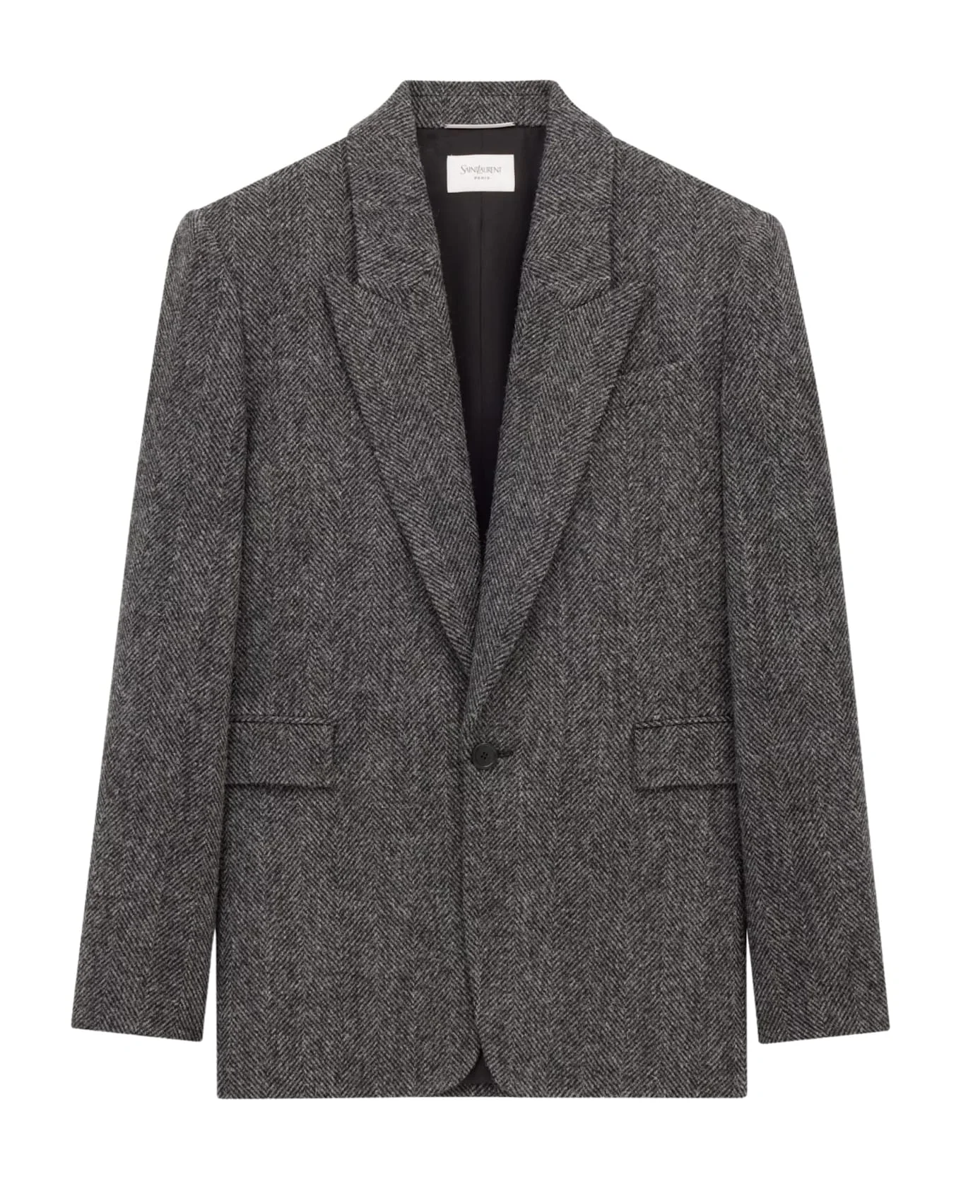 Herringbone Wool Jacket - 1