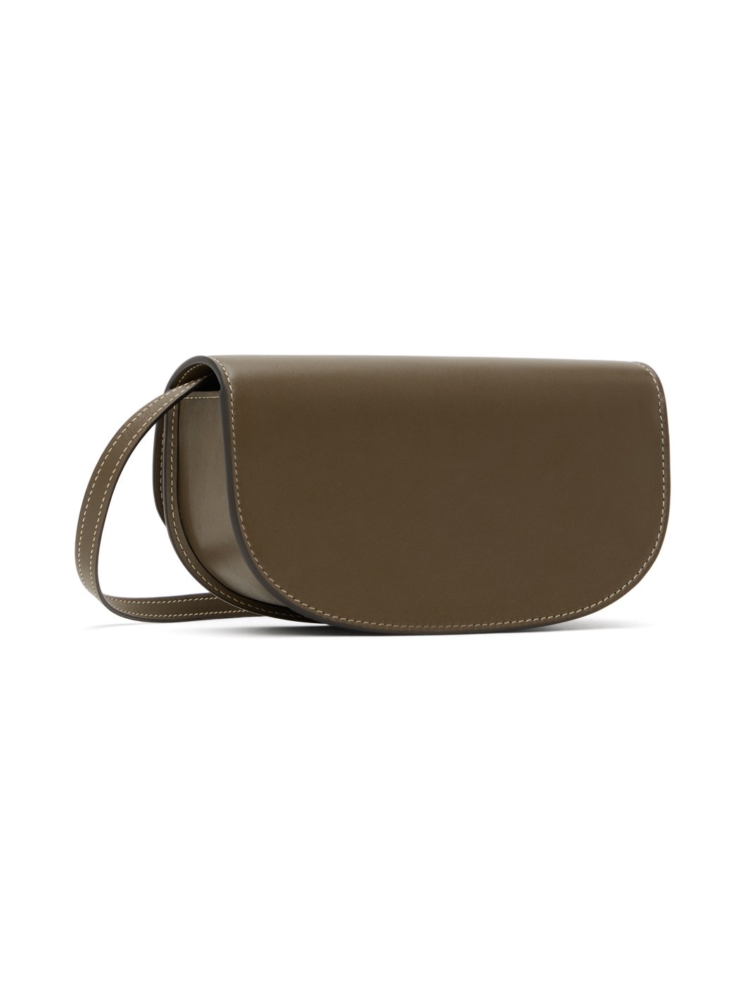 Brown Tondo Crescent Bag - 3