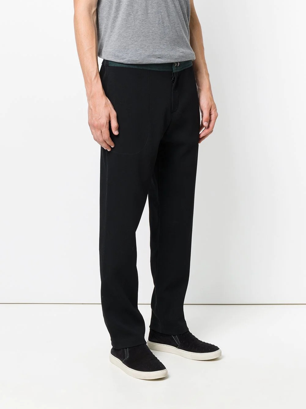 contrast waistband jogging trousers - 3