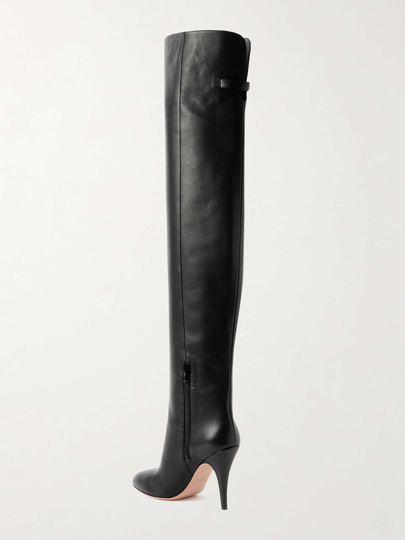 105 buckle-embellished leather over-the-knee boots - 3