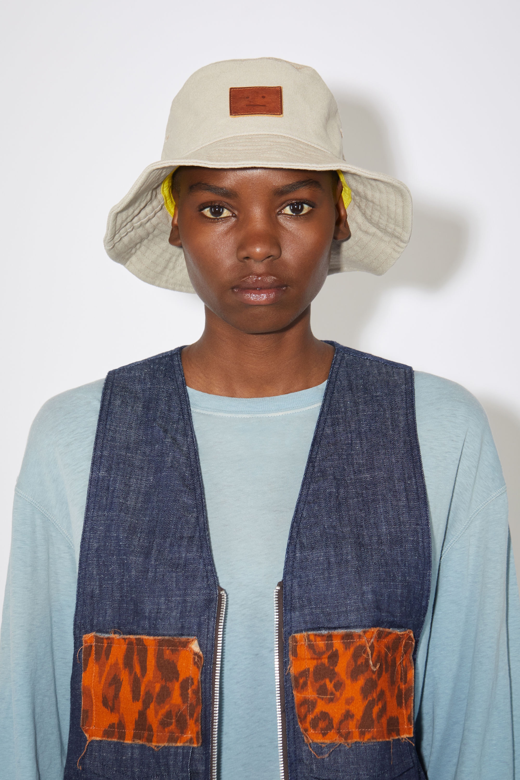 Canvas bucket hat - Mushroom beige - 2