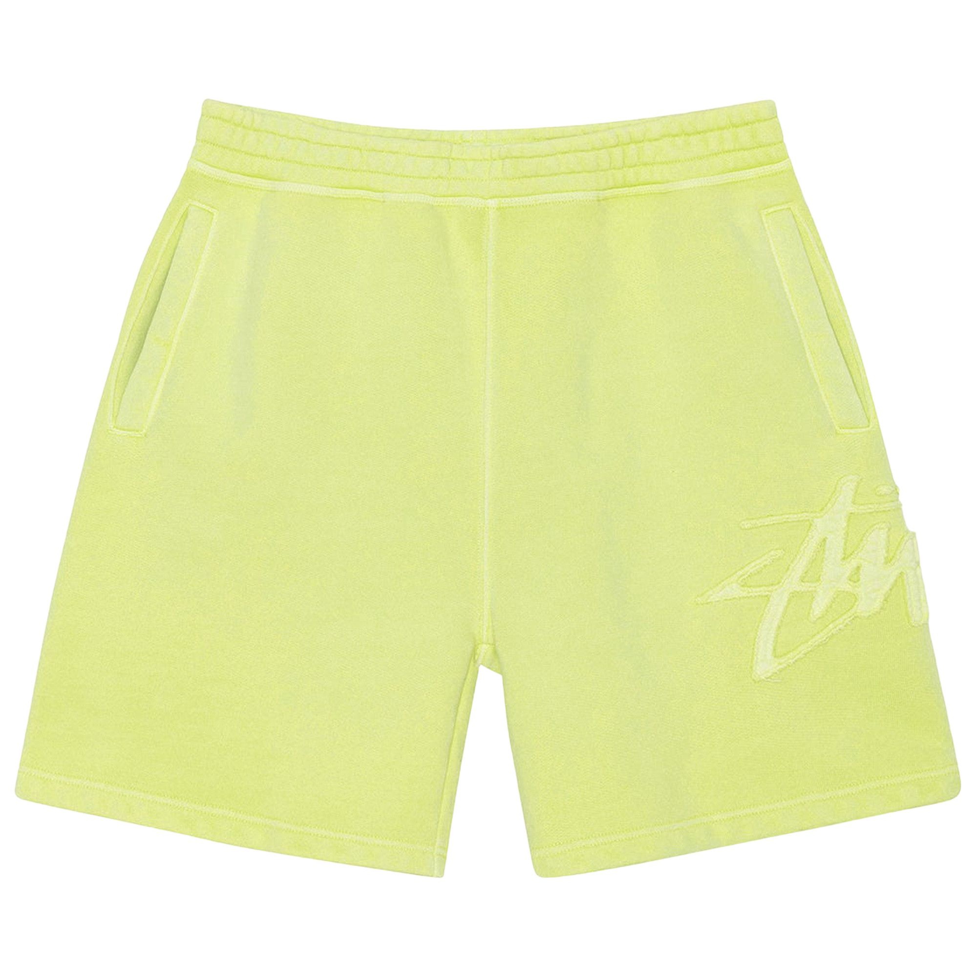 Stussy Fleece Tonal Appliqué Short 'Lime' - 1