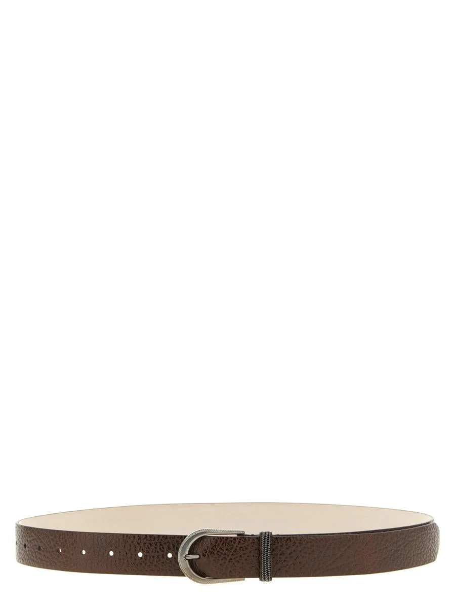 BRUNELLO CUCINELLI LEATHER BELT - 1