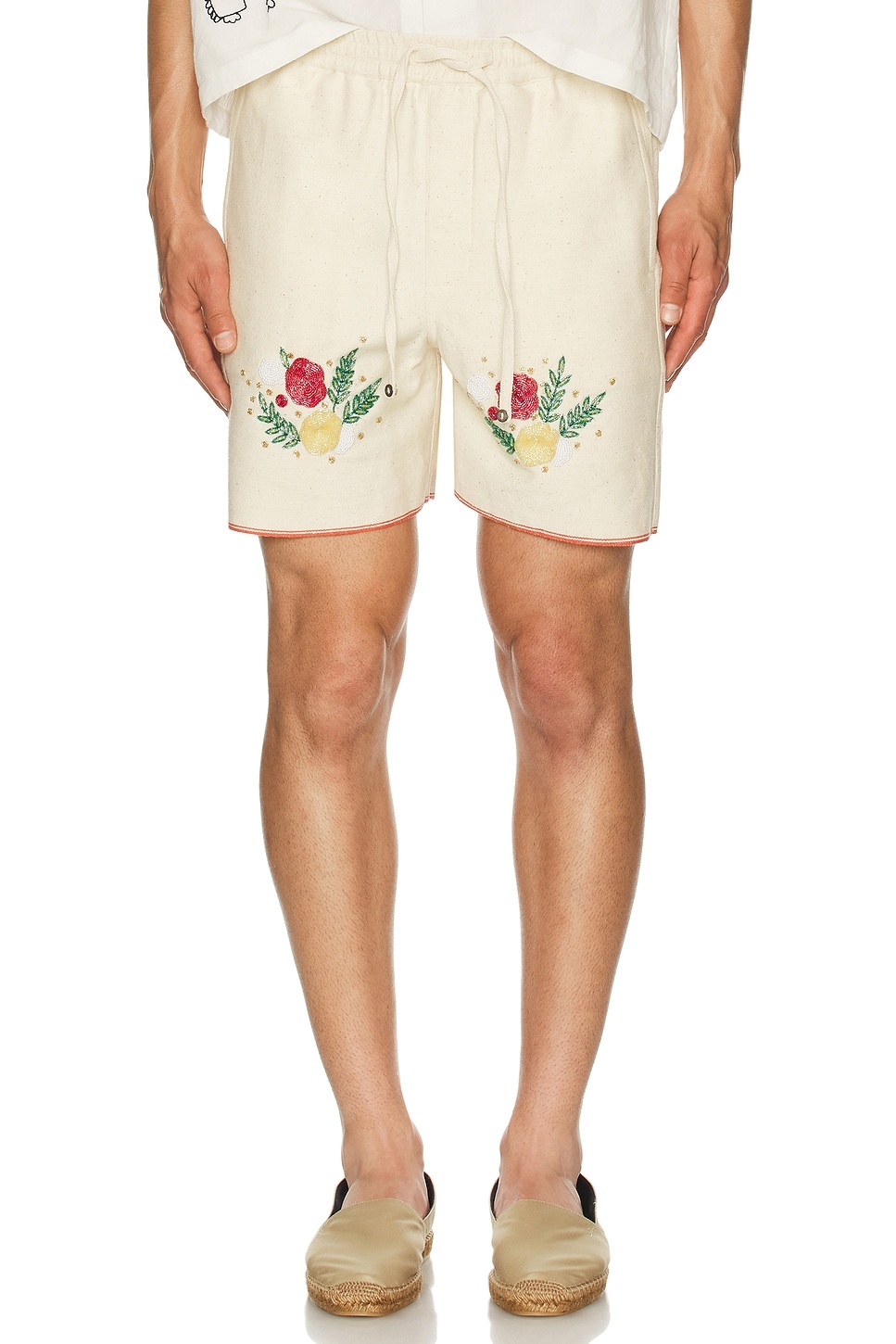 Beadwork Floral Shorts - 4