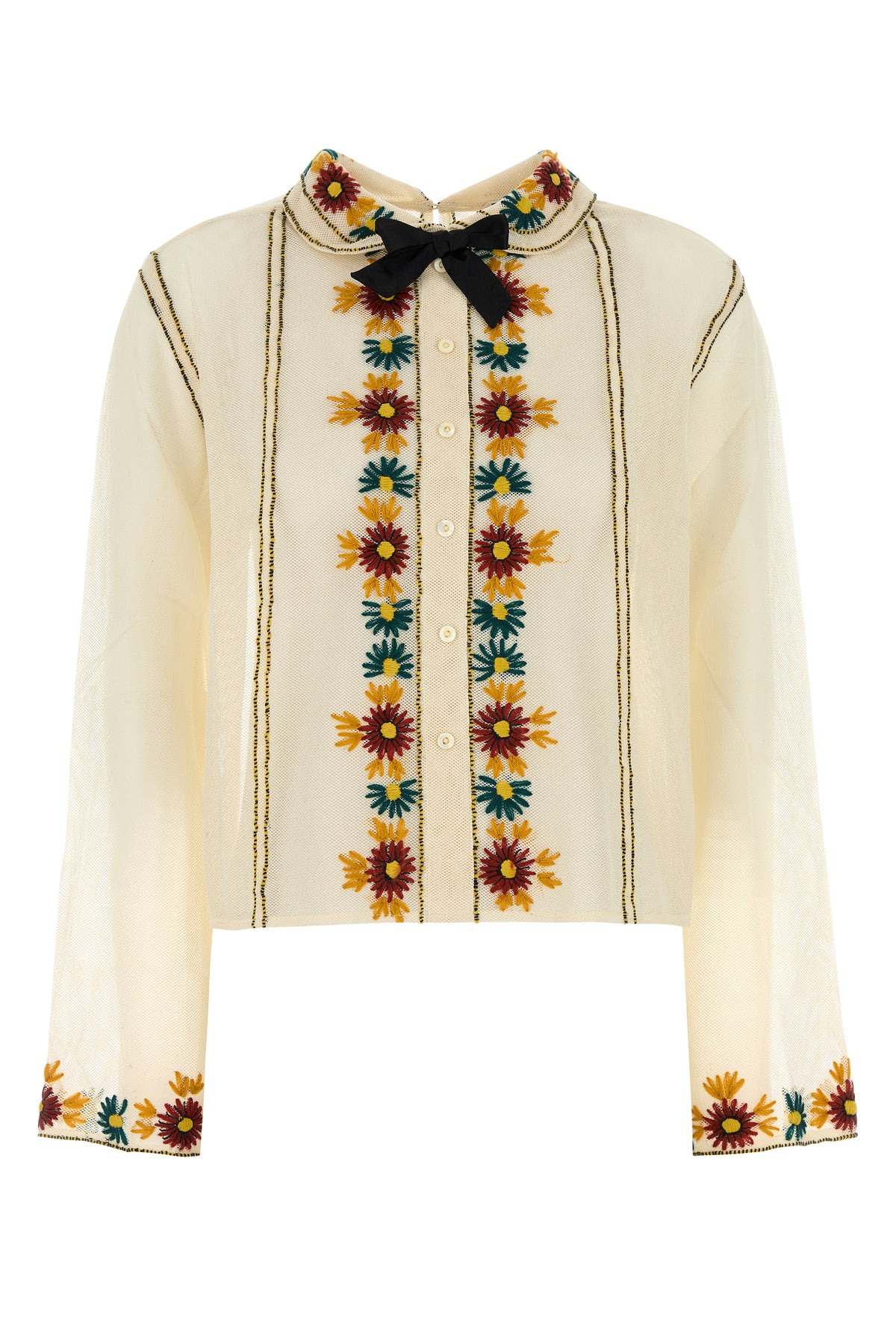 Cream mesh Candyfloss shirt - 1