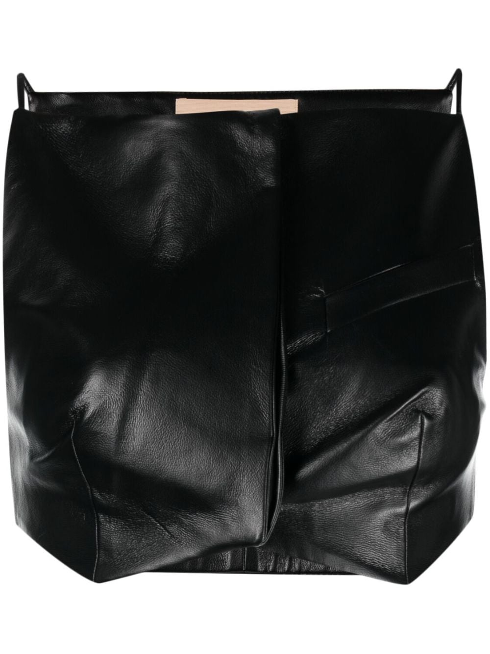 Elfi faux-leather crop top - 1