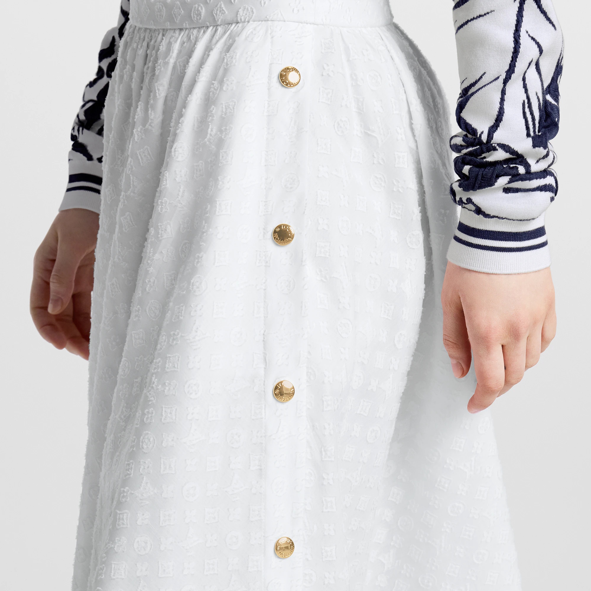 Monogram Fil Coupé Midi Skirt - 2