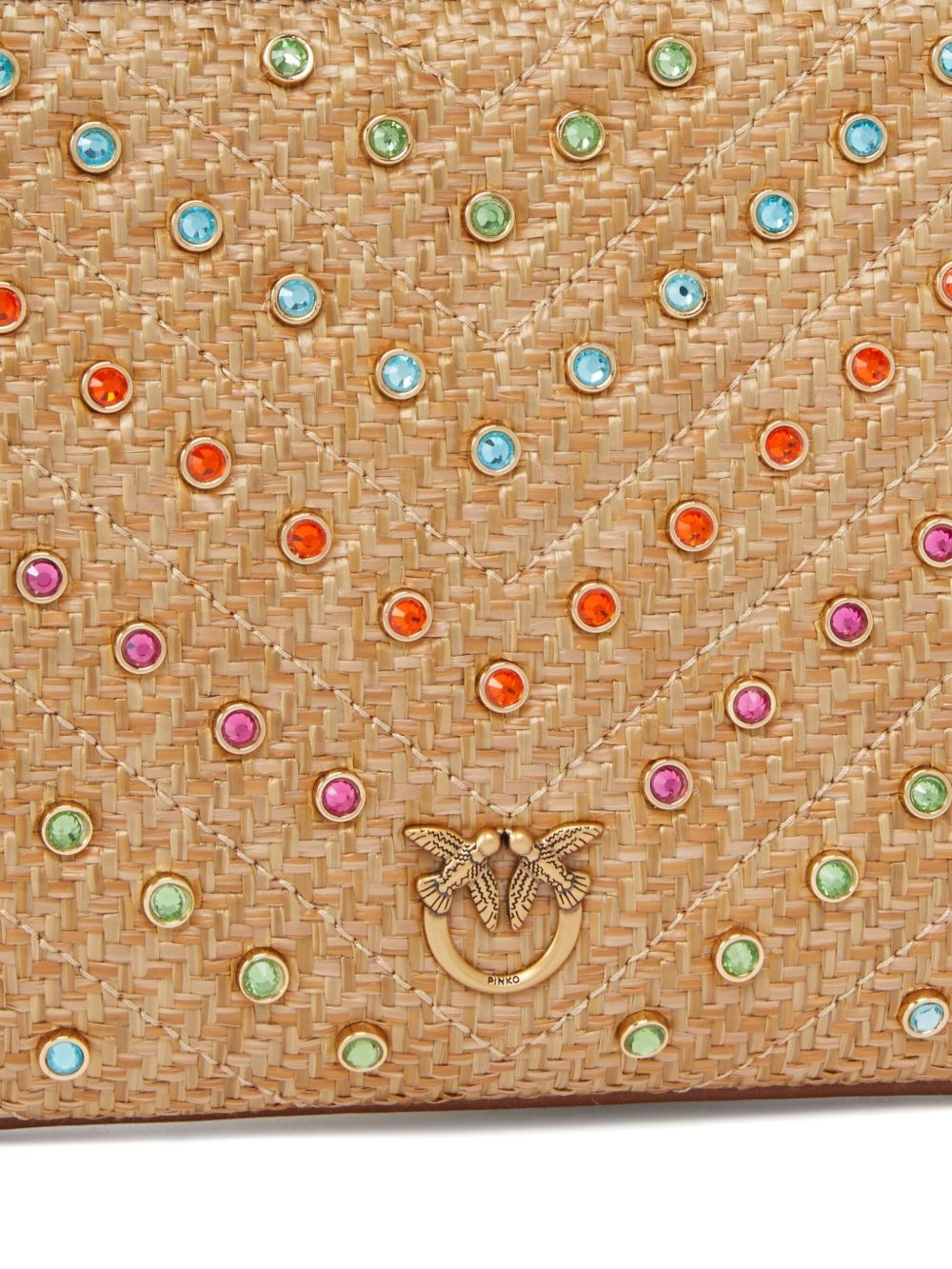 rhinestone-embellished clutch bag - 3