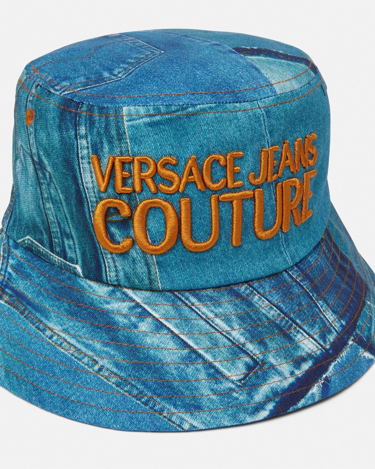 Patchwork Denim Bucket Hat - 3