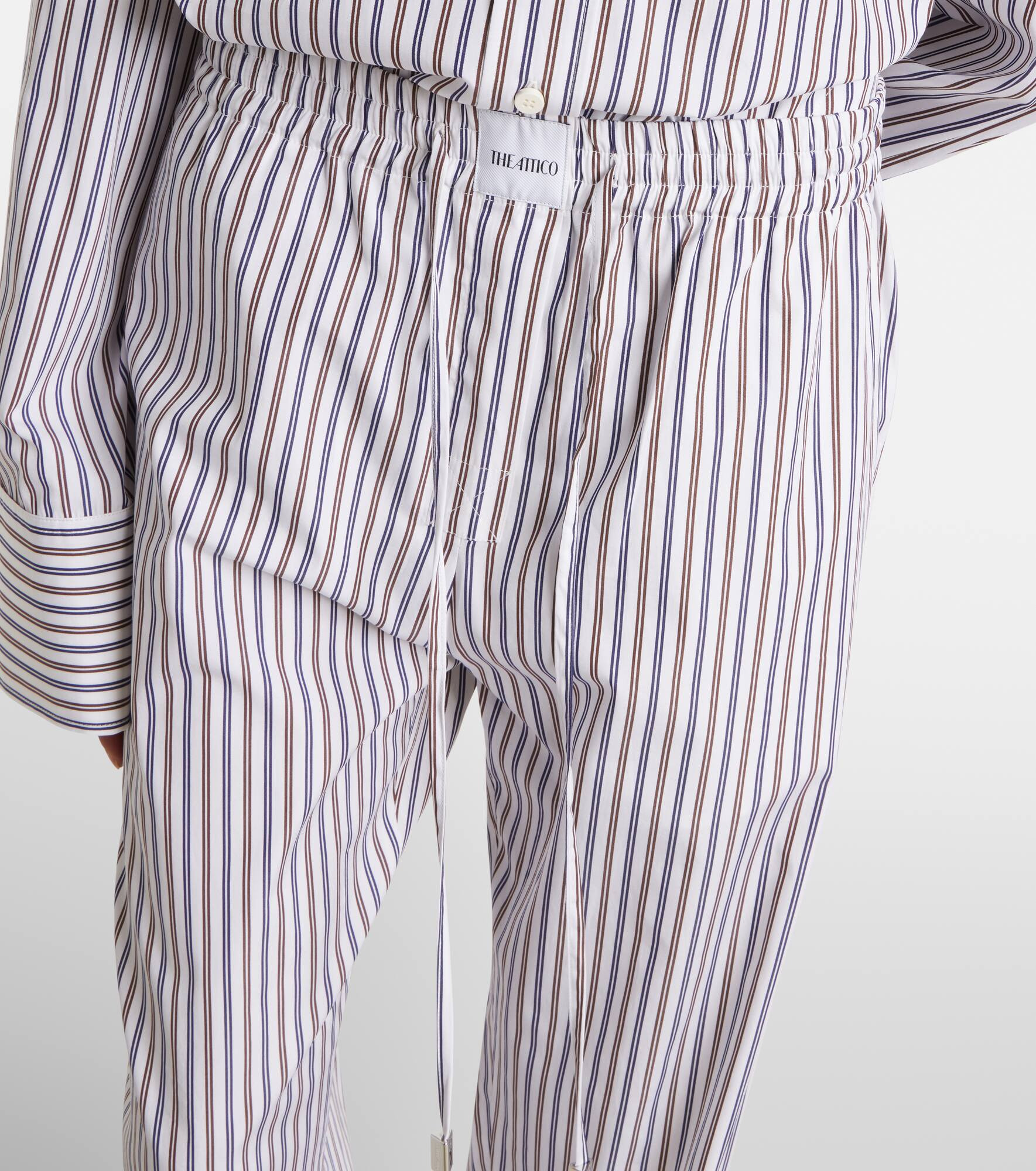 Striped cotton sweatpants - 4