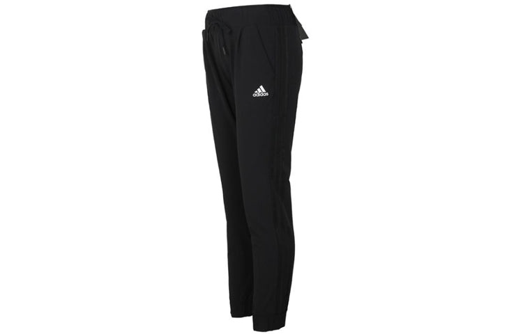 (WMNS) adidas Woven 3S Sweatpants Black DW5725 - 3