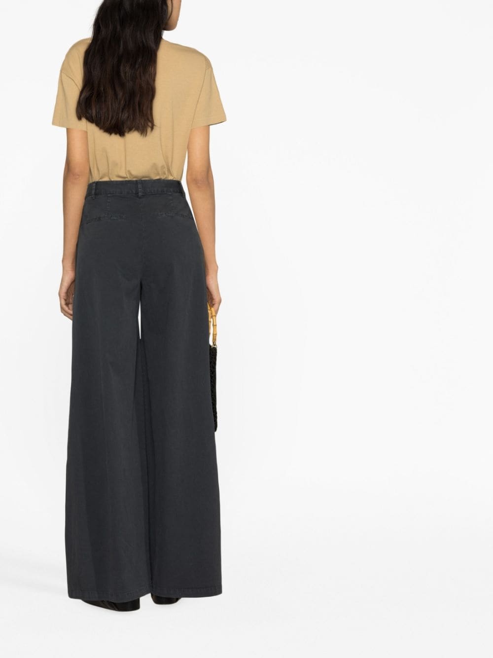 high-waist wide-leg trousers - 3
