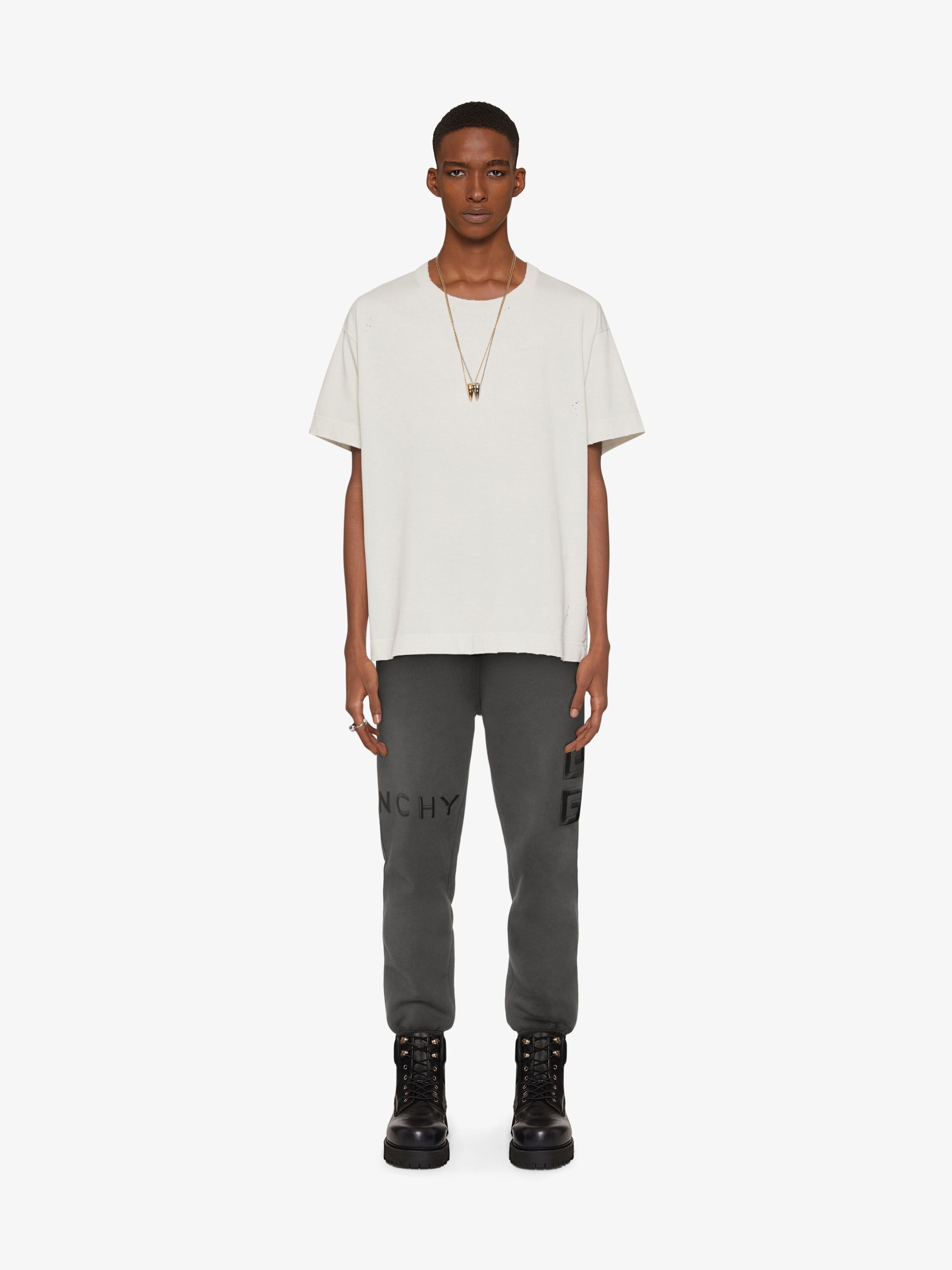 GIVENCHY 4G SLIM FIT JOGGER PANTS IN FLEECE - 2