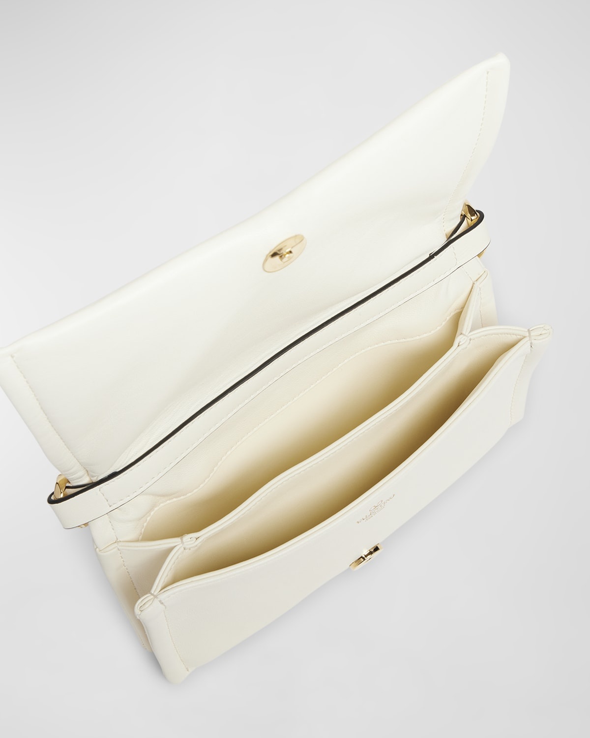 VLOGO Mini Flap Leather Clutch Bag - 3