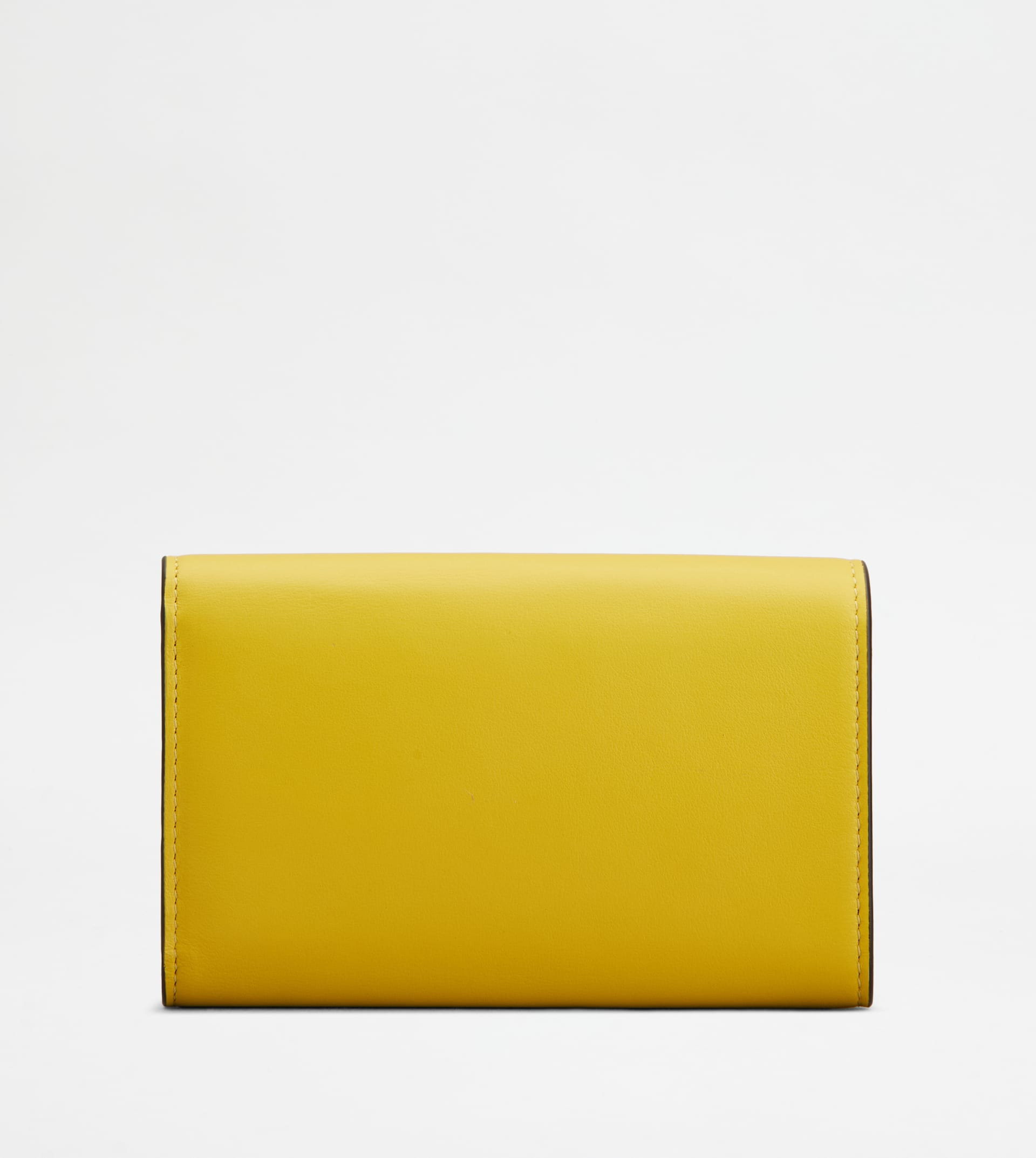 WALLET IN LEATHER - YELLOW - 2