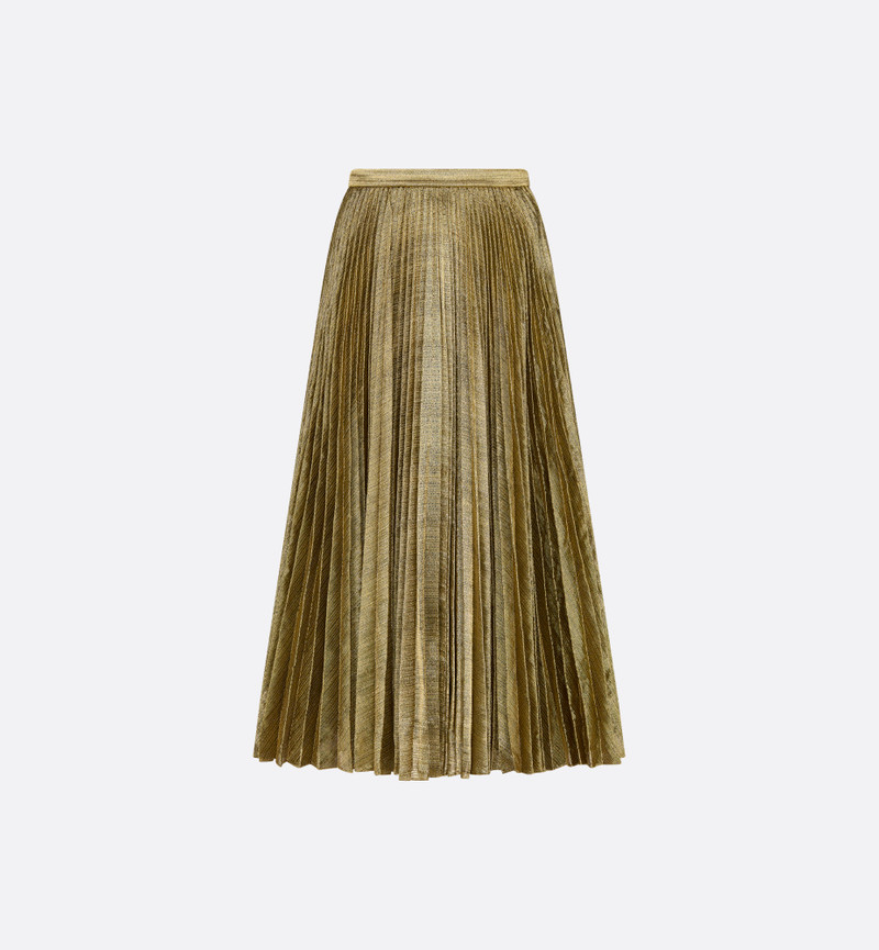 Dior Or Mid-Length Pleated Skirt 1