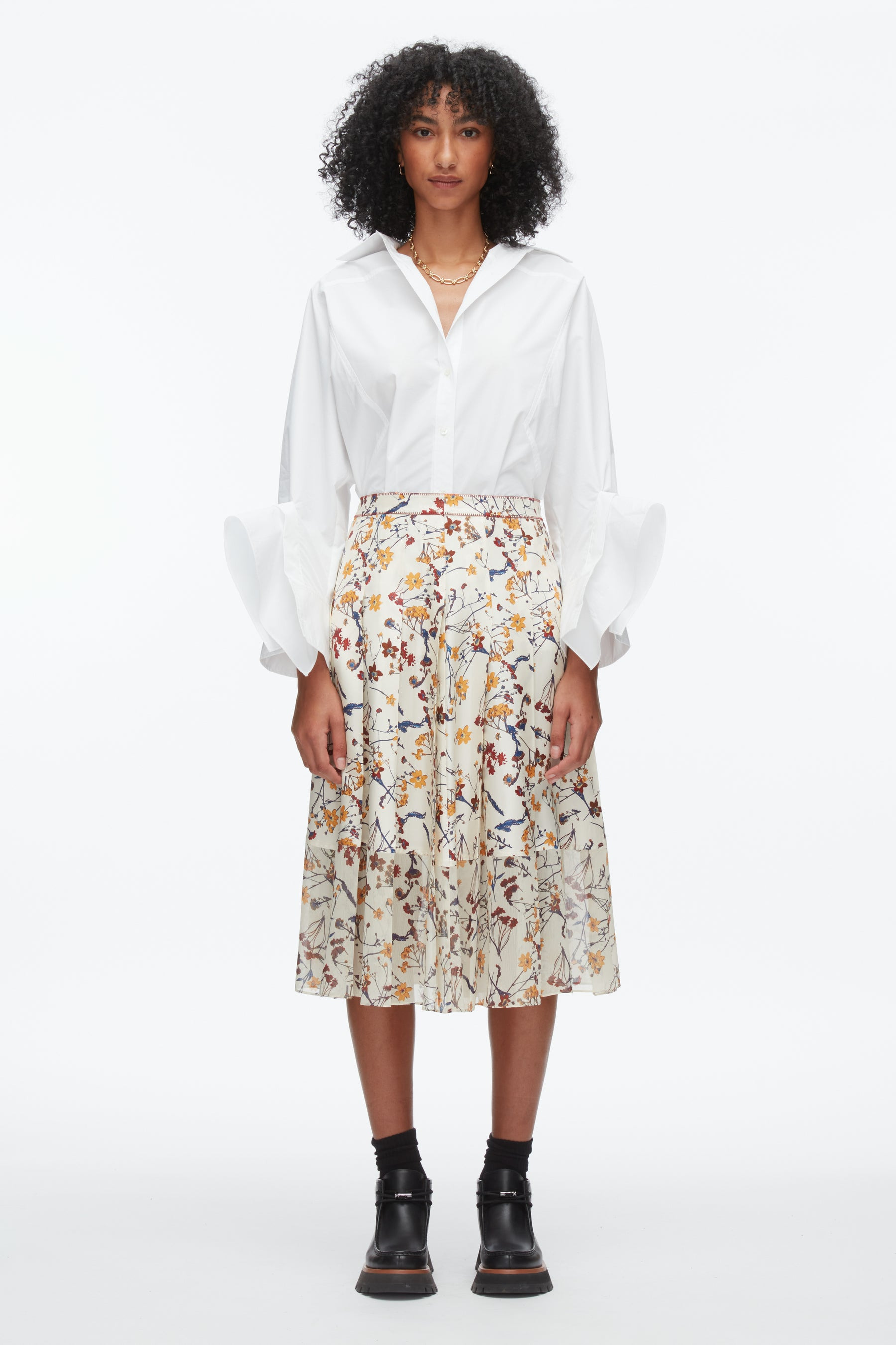 Bliss Floral Pleated Skirt - 2
