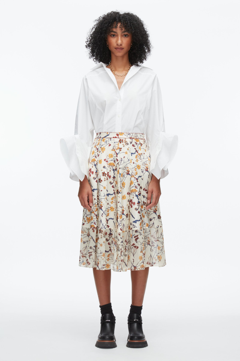 3.1 Phillip Lim Bliss Floral Pleated Skirt outlook